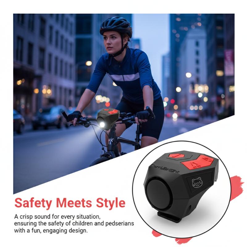 Bike Bell Electronic Loud Horn - กระดิ่งไฟฟ้าสำหรับจักรยาน 1 ชิ้น 120 เดซิเบล เสียงดัง