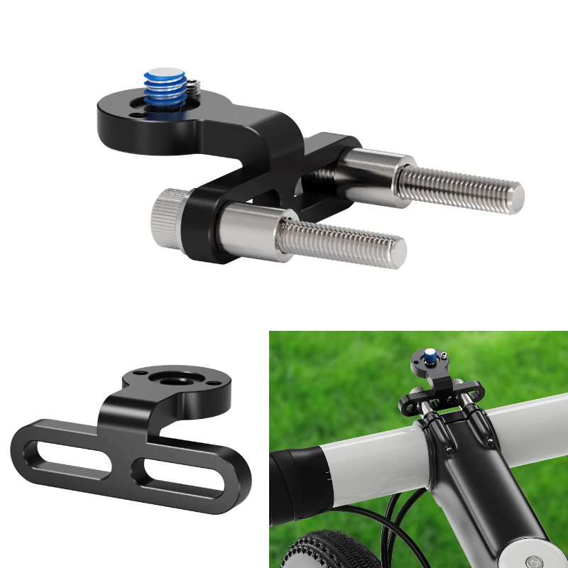 Action Camera Bike Mount Aluminum - ขายึดจักรยานอะลูมิเนียมแบบหัวบอล 1/4 นิ้ว สำหรับ GoPro DJI