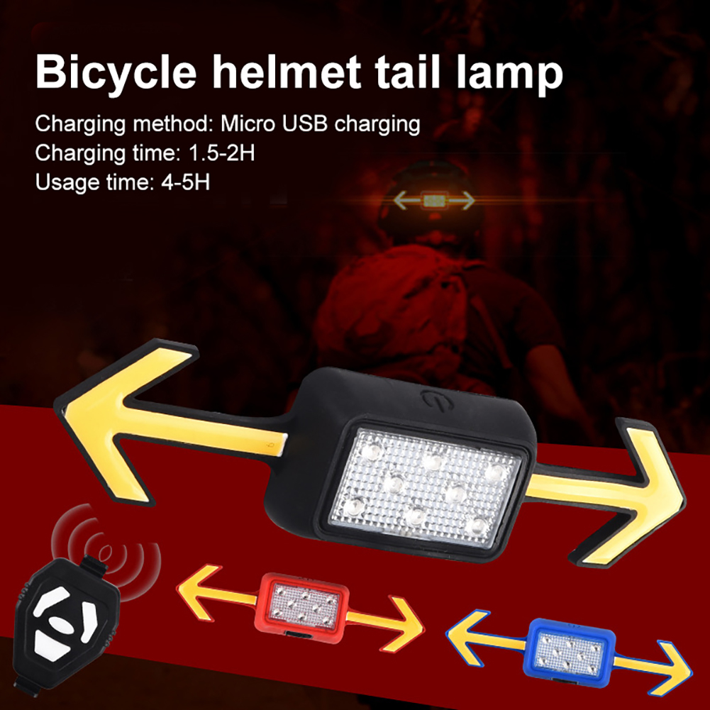 Turn Signal Bike Light Wireless Remote - ไฟเลี้ยวจักรยาน LED พร้อมรีโมทไร้สาย ไฟท้ายเตือนแบบชาร์จได้ 6 โหมด