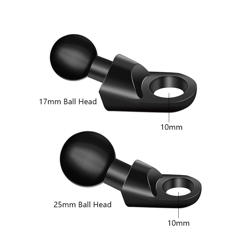 Action Camera Bike Mount Aluminum - ฐานยึดกล้องแบบลูกบอล 1 นิ้ว สำหรับติดตั้งกระจกมองหลังจักรยานยนต์ ทำจากอลูมิเนียมอัลลอยด์ ขนาด