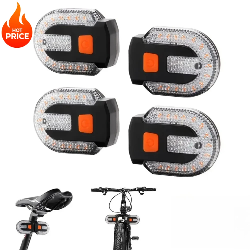 Turn Signal Bike Light Wireless Remote - ไฟเลี้ยวจักรยาน ไฟท้ายควบคุมแบบไร้สาย ไฟเตือน LED ไฟท้ายแบบชาร์จ USB