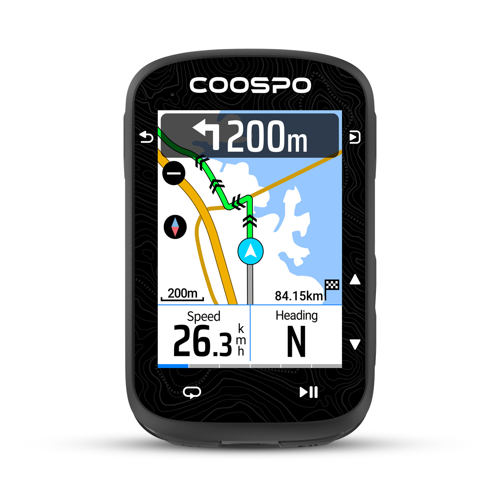Cycling Computer Gps Wireless Color Screen - คอมพิวเตอร์จักรยาน Coospo CS600 GPS พร้อมหน้าจอสัมผัสสีสันสดใส มาตรวัดความเร็วแบบดิจิตอล