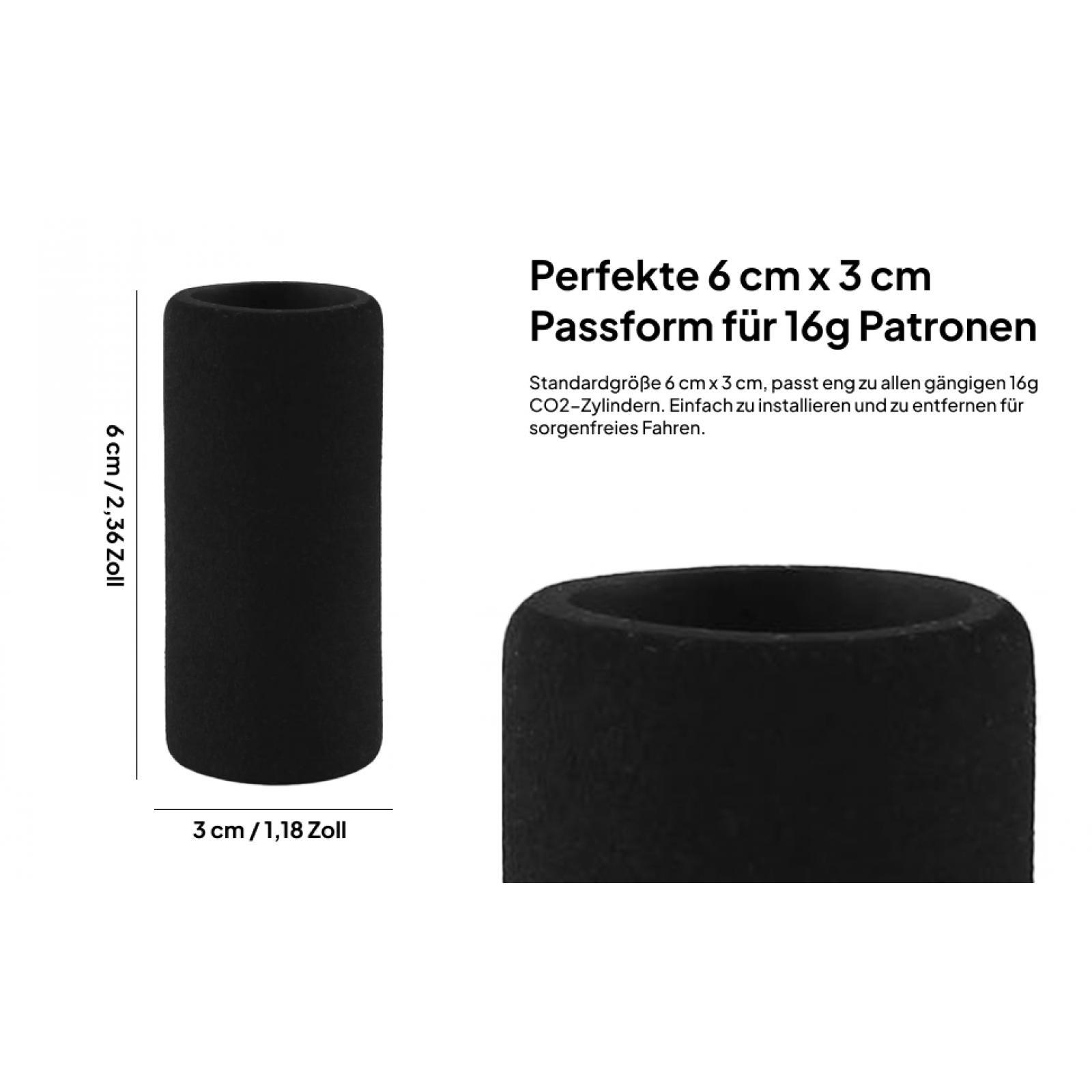 Co2 Tire Inflator Bike Repair - อุปกรณ์เสริมปั๊มลมจักรยานขนาดเล็ก ปลอกป้องกัน CO2 สำหรับกระบอกสูบ 12g 16g