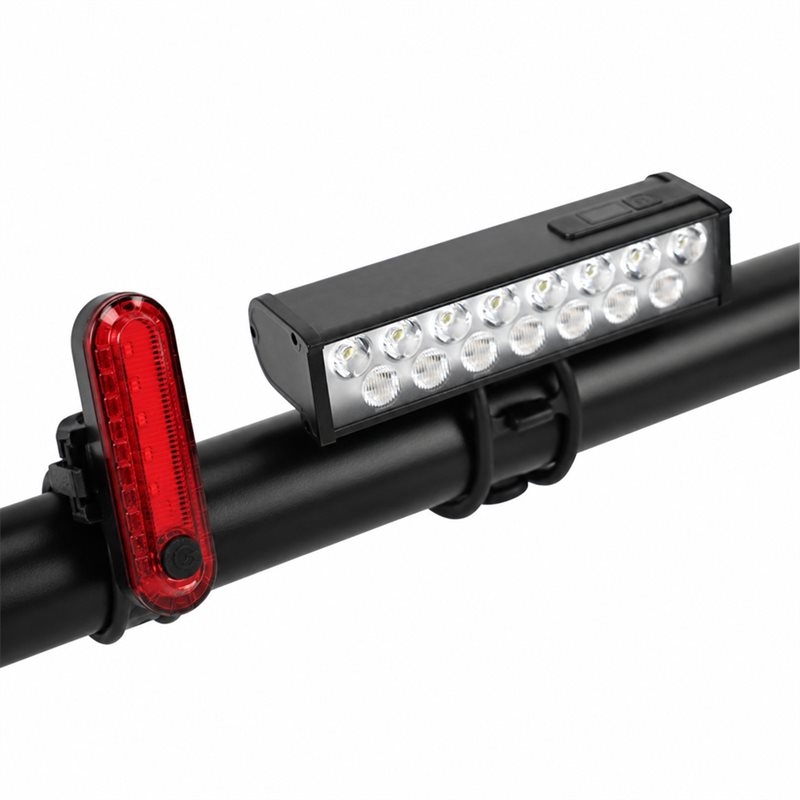 Bike Headlight 2000 Lumens Rechargeable - ชุดไฟจักรยาน X08A, ไฟหน้าจักรยานแบบชาร์จได้ 2000 ลูเมน +
