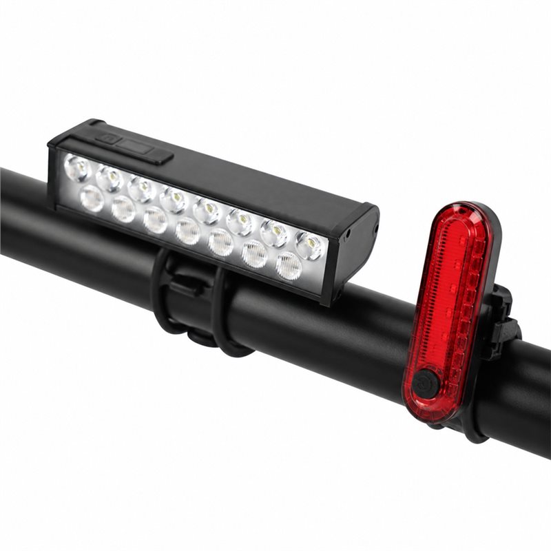 Bike Headlight 2000 Lumens Rechargeable - ชุดไฟจักรยาน A79E, ไฟหน้าจักรยานแบบชาร์จได้ 2000 ลูเมน +