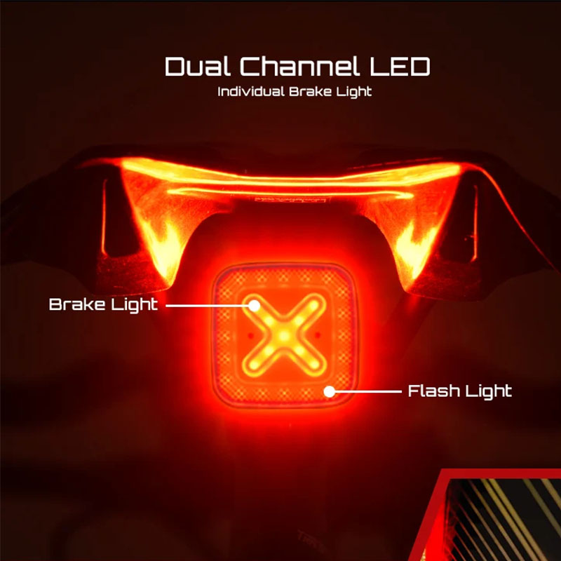 Smart Bike Brake Sensor Rear Light - Enfitnix Cubelite III เบรคอัตโนมัติจักรยานด้านหลัง Smart Sensor