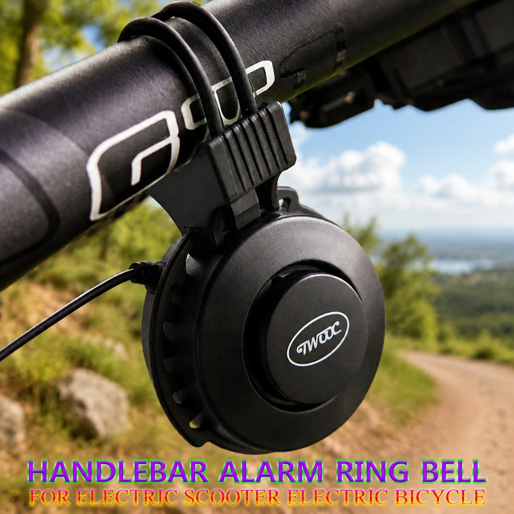 Bike Bell Electronic Loud Horn - กระดิ่งเตือนความปลอดภัยกันน้ำเสียงดังสำหรับสกู๊ตเตอร์ไฟฟ้าและจักรยาน พร้อมชาร์จ USB
