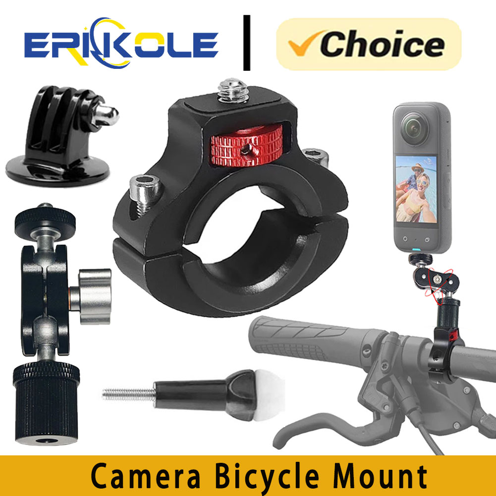 Action Camera Bike Mount Aluminum - จักรยานจักรยานHandlebarผู้ถือMountสําหรับGoPro 13 12 11 10 9