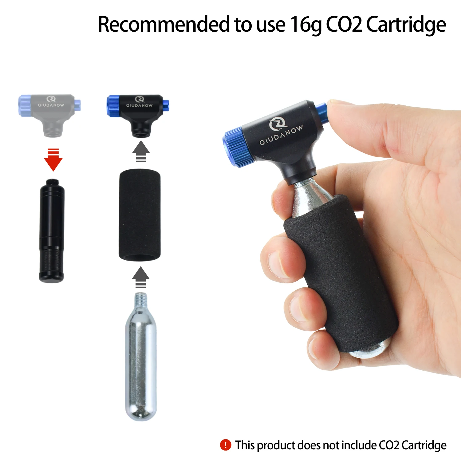 ชุดเครื่องมือซ่อมยางจักรยาน QI - Co2 Tire Inflator Bike Repair บทวิจารณ์และราคา