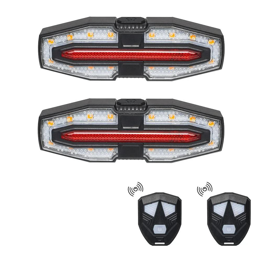 ไฟท้ายจักรยาน LED ไฟเลี้ยวจักร - Turn Signal Bike Light Wireless Remote บทวิจารณ์และราคา