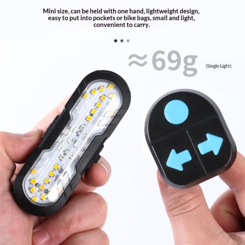 ใหม่ 1 ชุดรีโมทคอนโทรลไร้สายไฟ - Turn Signal Bike Light Wireless Remote บทวิจารณ์และราคา