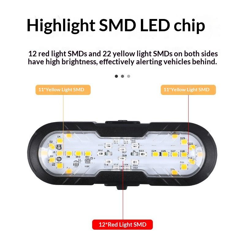 ใหม่ 1 ชุดรีโมทคอนโทรลไร้สายไฟ - Turn Signal Bike Light Wireless Remote บทวิจารณ์และราคา