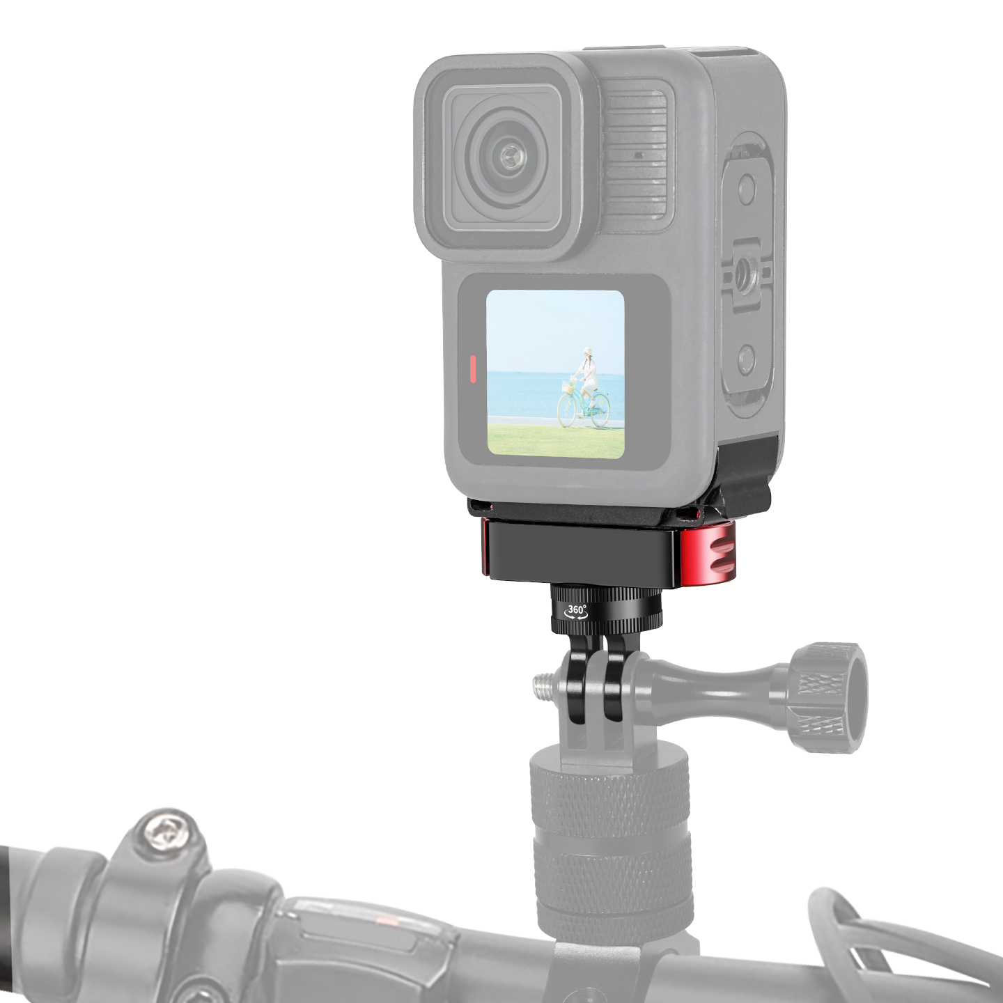 ฐานยึดแบบถอดเร็วแม่เหล็กอลูมิเ - Action Camera Bike Mount Aluminum บทวิจารณ์และราคา