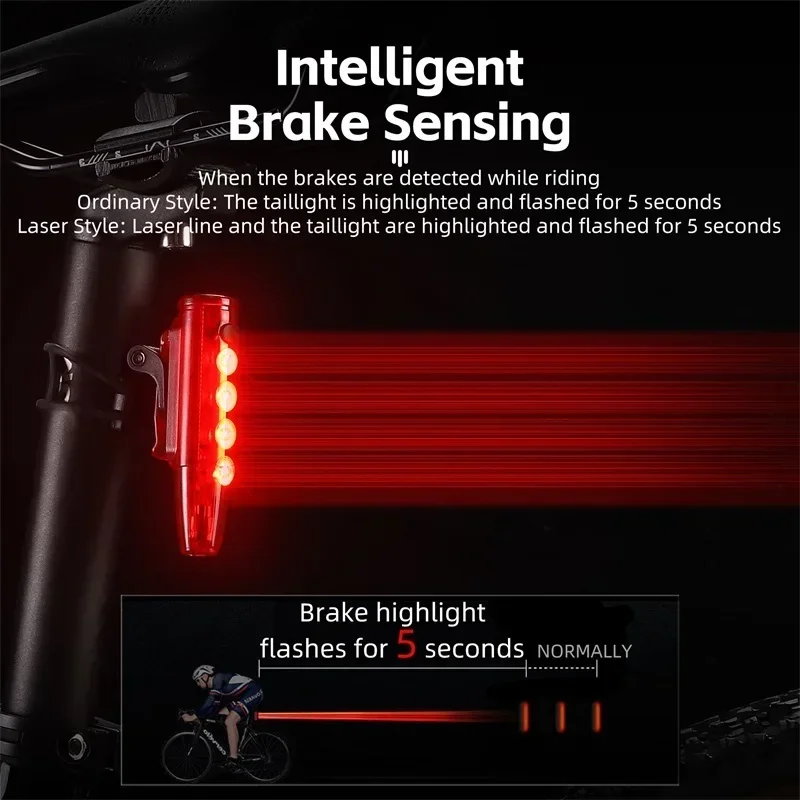 WEST BIKING สมาร์ทจักรยานไฟท้า - Smart Bike Brake Sensor Rear Light บทวิจารณ์และราคา