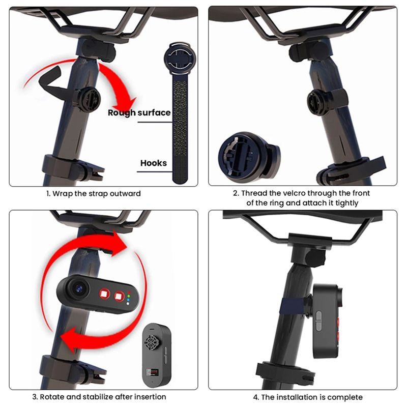 AA67-กล้องมองหลังจักรยานพร้อมไ - Bike Tail Light With Camera 1080P บทวิจารณ์และราคา