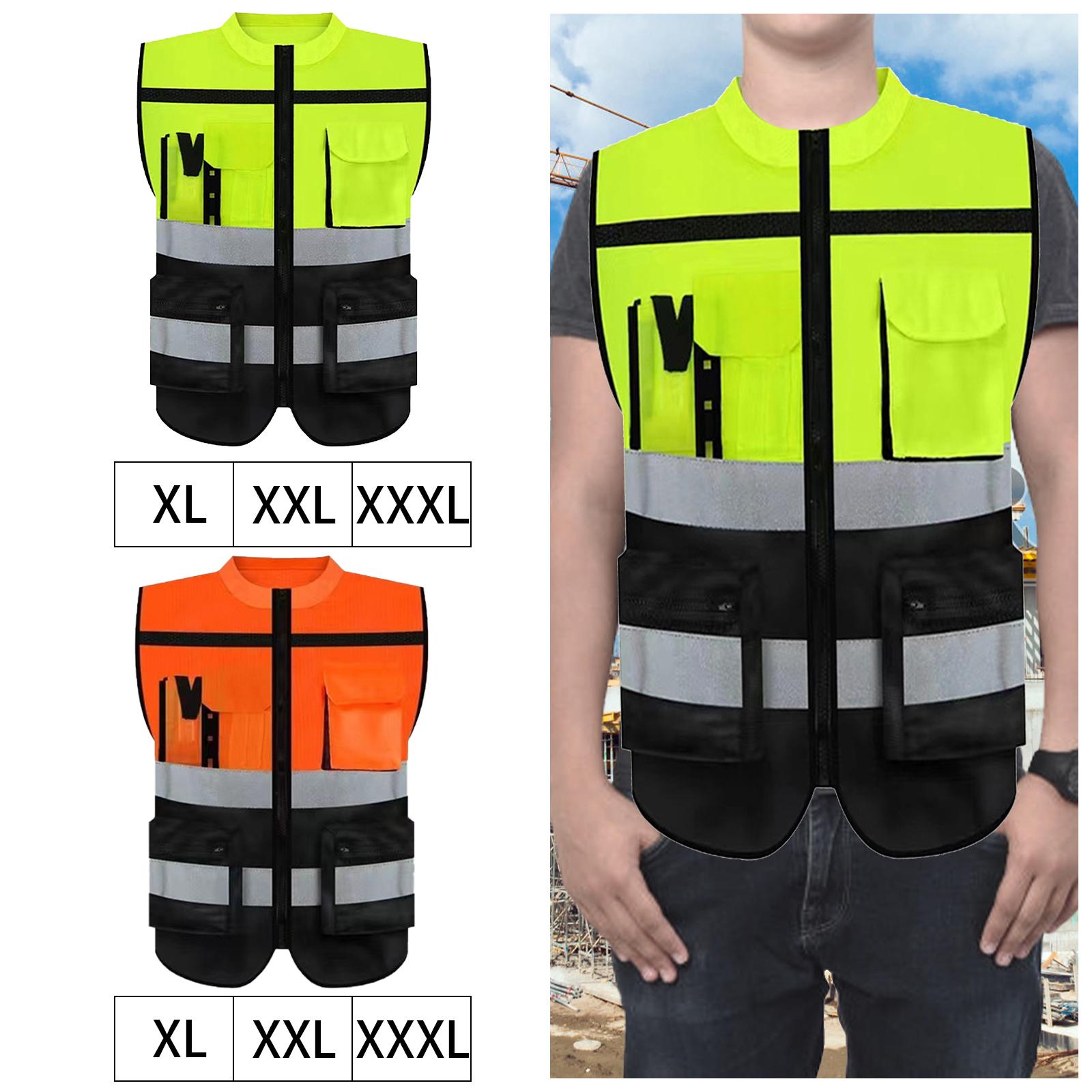 เสื้อกั๊กสะท้อนแสง เสื้อกั๊กที - Reflective Cycling Vest High Visibility บทวิจารณ์และราคา