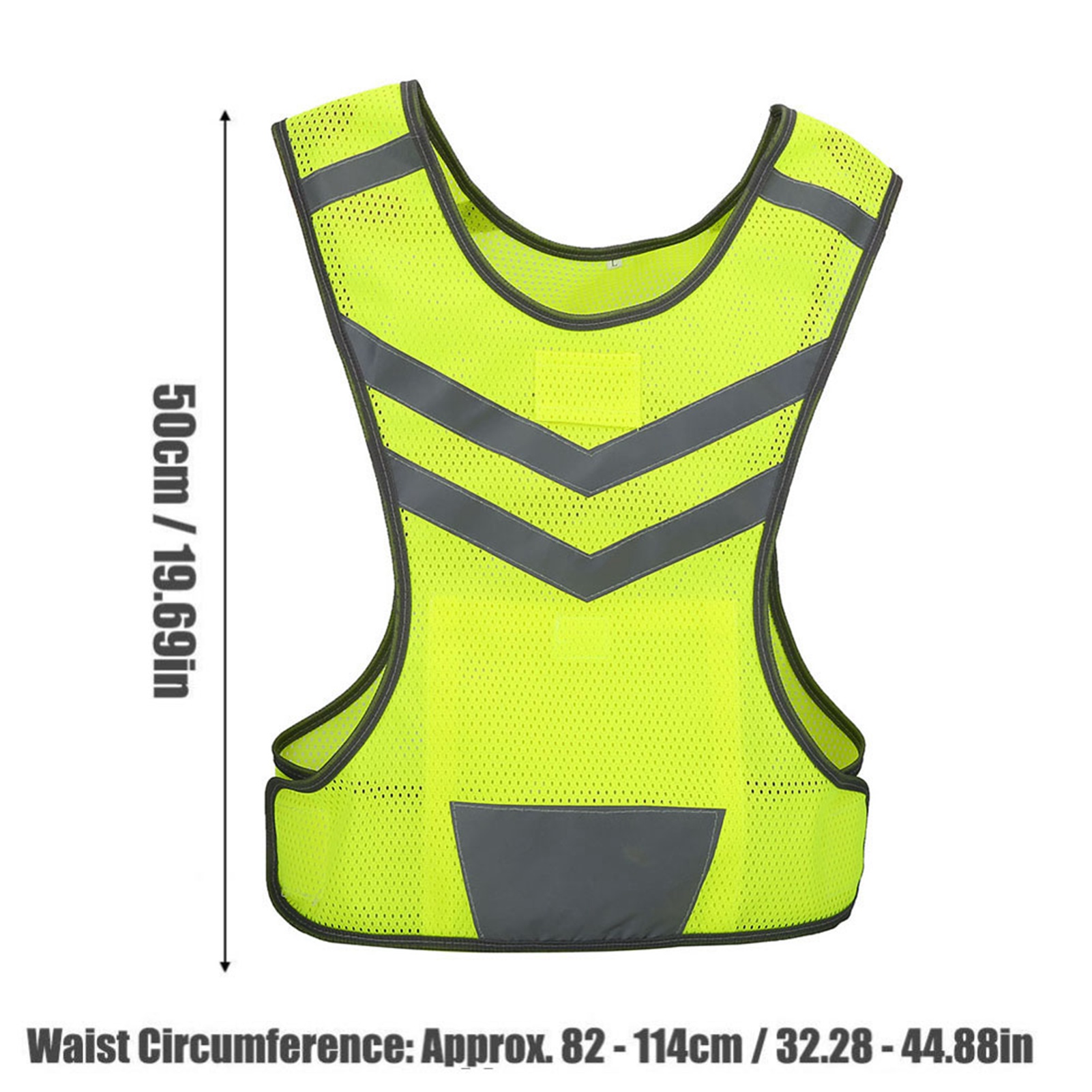 เสื้อกั๊กสะท้อนแสงแบบปรับได้สำ - Reflective Cycling Vest High Visibility บทวิจารณ์และราคา
