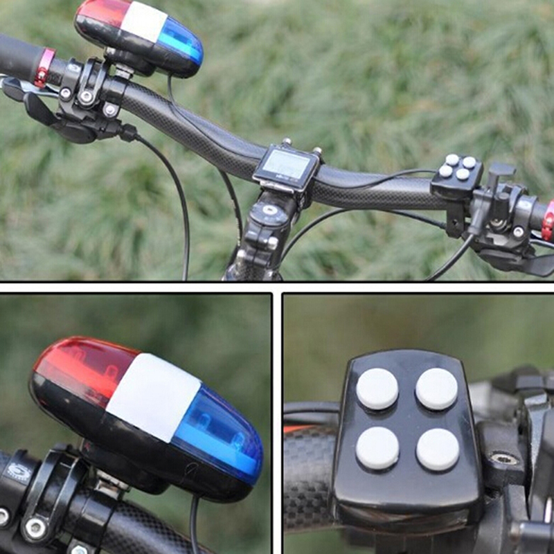 จักรยานBell 6 LED 4 Toneฮอร์นจ - Bike Bell Electronic Loud Horn บทวิจารณ์และราคา