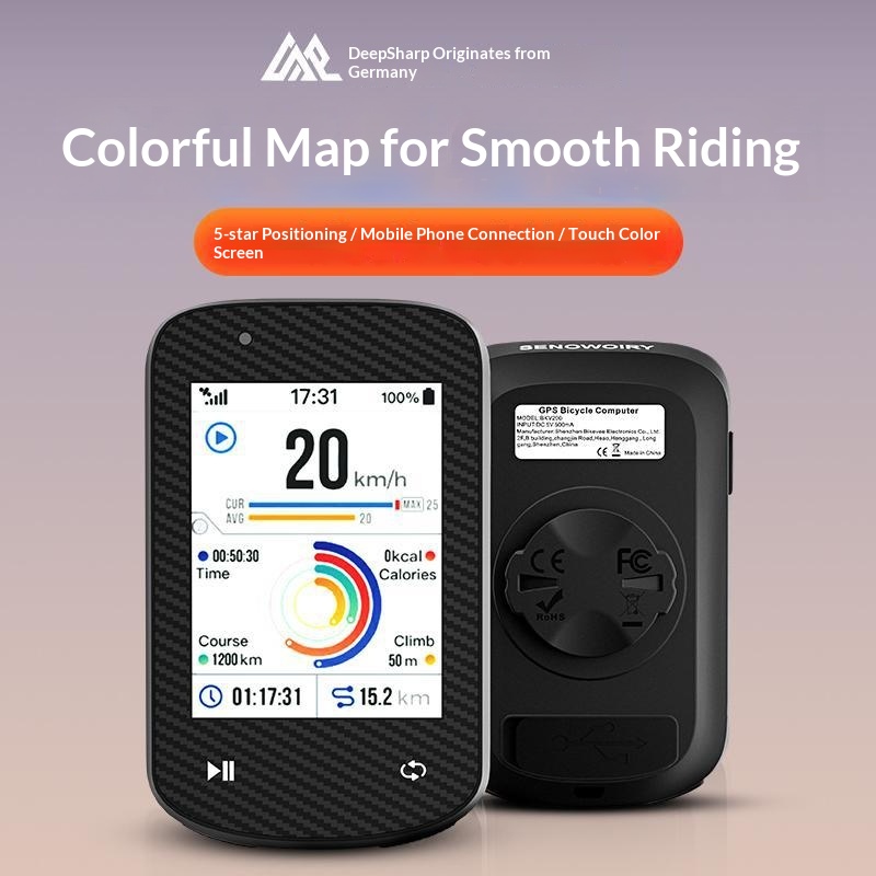 คอมพิวเตอร์จักรยานไร้สาย Tanru - Cycling Computer Gps Wireless Color Screen บทวิจารณ์และราคา