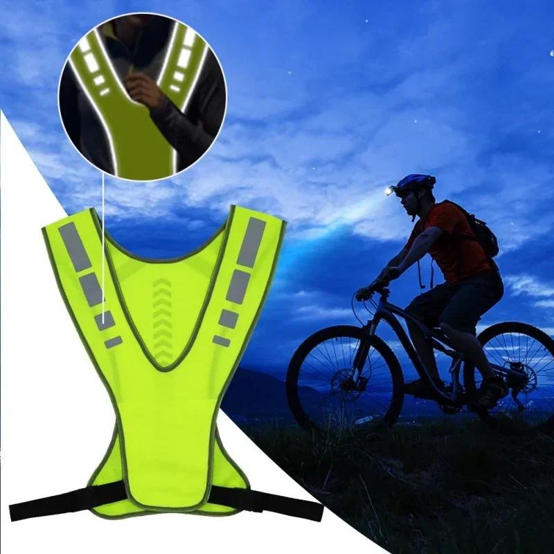เสื้อกั๊กสะท้อนแสงสำหรับขี่มอเ - Reflective Cycling Vest High Visibility บทวิจารณ์และราคา