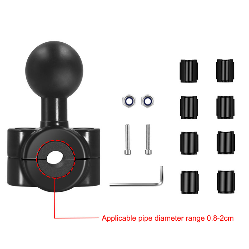 อะแดปเตอร์ยึดกระจกมองหลังมอเตอ - Action Camera Bike Mount Aluminum บทวิจารณ์และราคา
