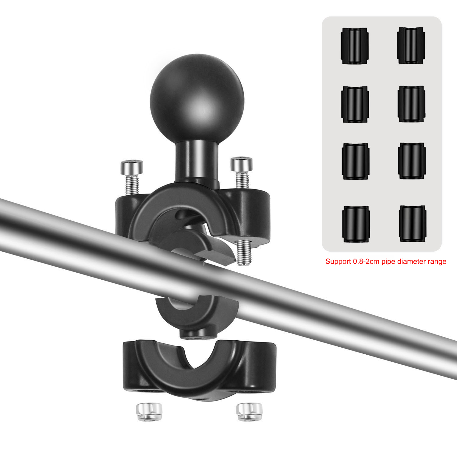อะแดปเตอร์ยึดกระจกมองหลังมอเตอ - Action Camera Bike Mount Aluminum บทวิจารณ์และราคา