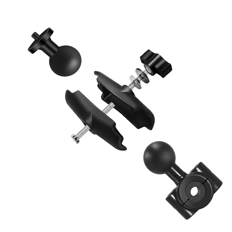 อะแดปเตอร์ยึดกระจกมองหลังมอเตอ - Action Camera Bike Mount Aluminum บทวิจารณ์และราคา