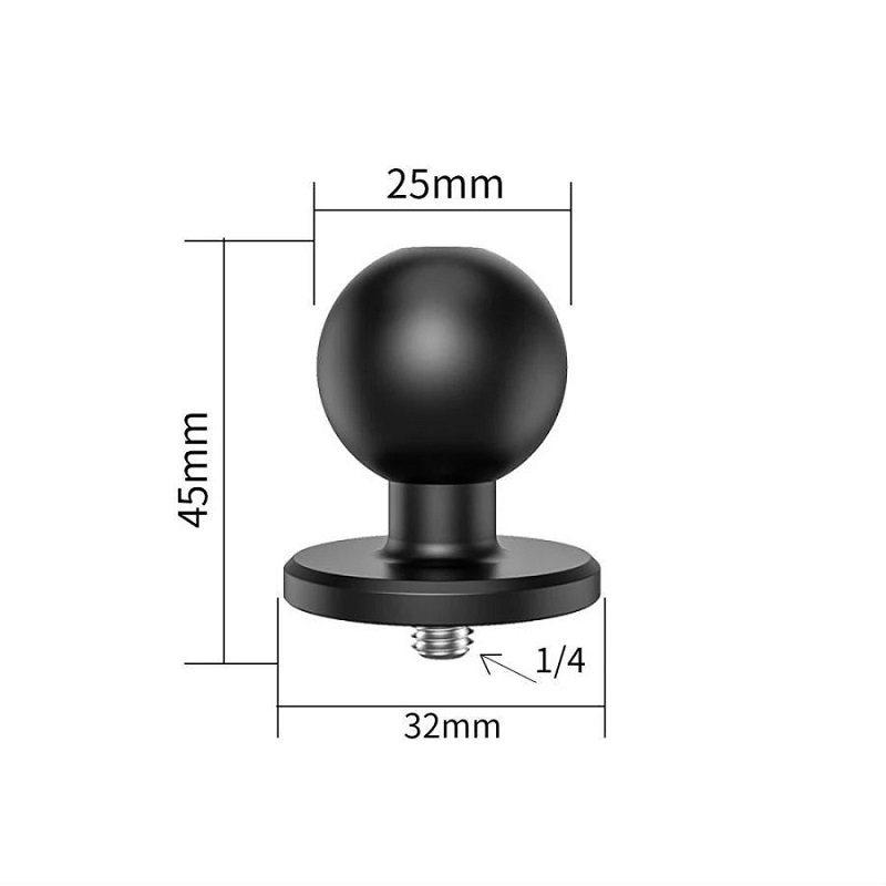 อะแดปเตอร์หัวบอลขนาด 17 มม. /  - Action Camera Bike Mount Aluminum บทวิจารณ์และราคา