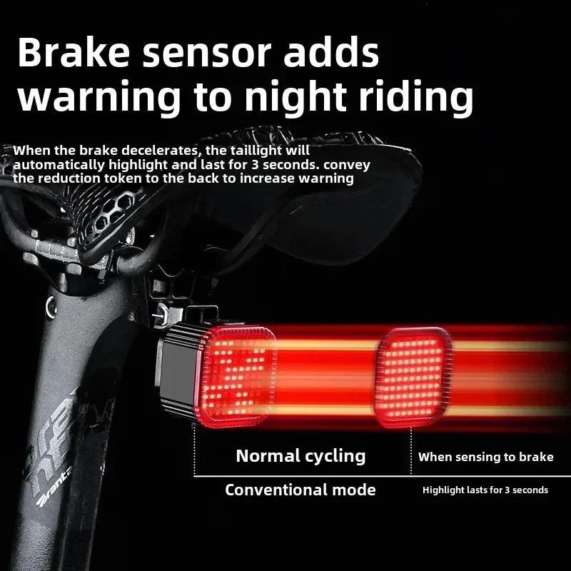 ไฟท้ายจักรยานแบบสมาร์ทเซ็นเซอร - Smart Bike Brake Sensor Rear Light บทวิจารณ์และราคา