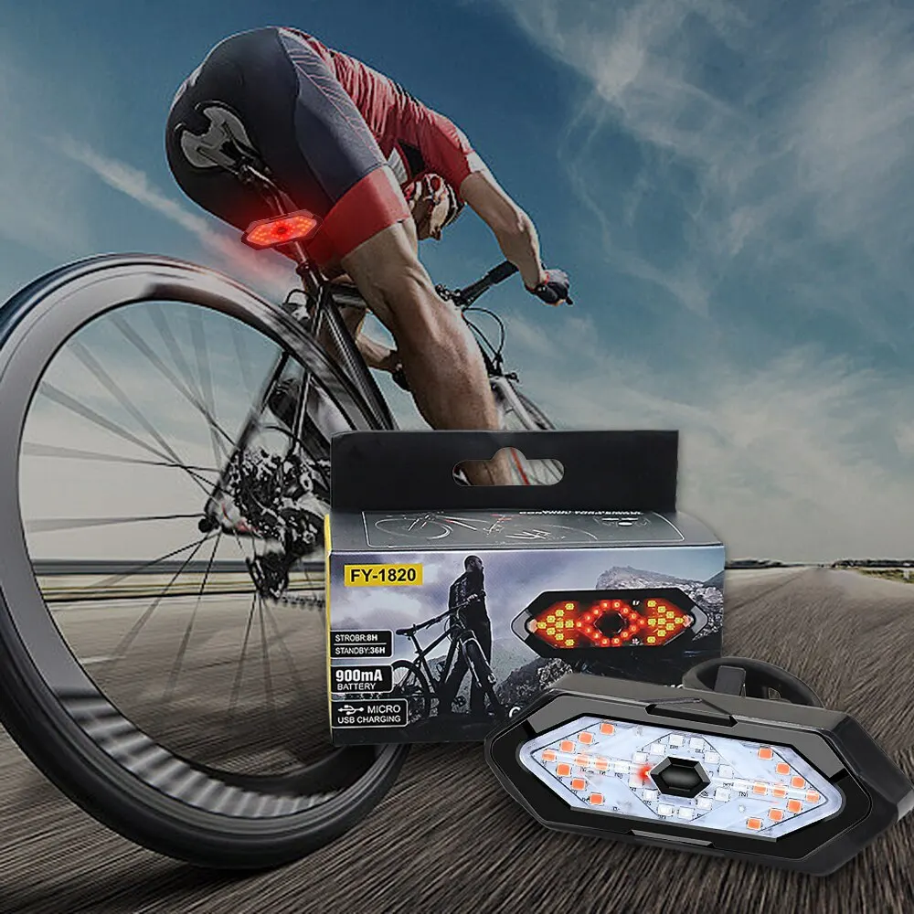 ไฟท้ายจักรยานพร้อมไฟเลี้ยว รีโ - Turn Signal Bike Light Wireless Remote บทวิจารณ์และราคา