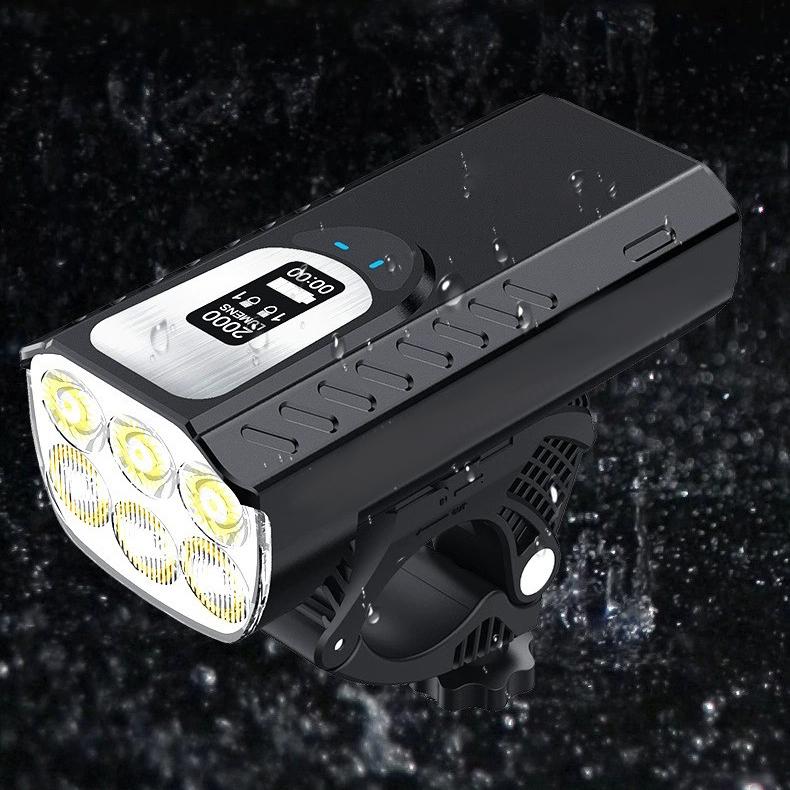 ไฟหน้าจักรยานสว่างพิเศษ 2000 ล - Bike Headlight 2000 Lumens Rechargeable บทวิจารณ์และราคา