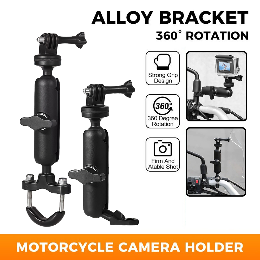 โลหะรถจักรยานยนต์จักรยานผู้ถือ - Action Camera Bike Mount Aluminum บทวิจารณ์และราคา