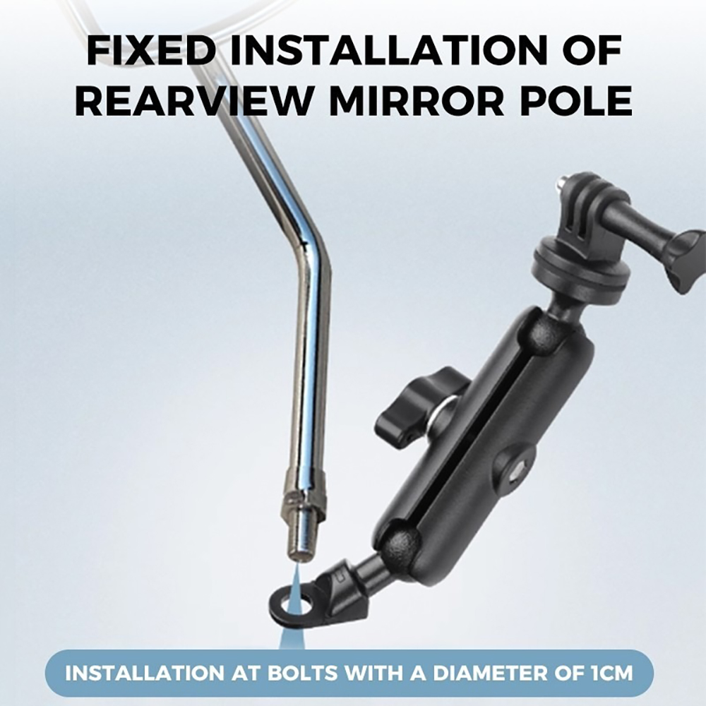 โลหะรถจักรยานยนต์จักรยานผู้ถือ - Action Camera Bike Mount Aluminum บทวิจารณ์และราคา