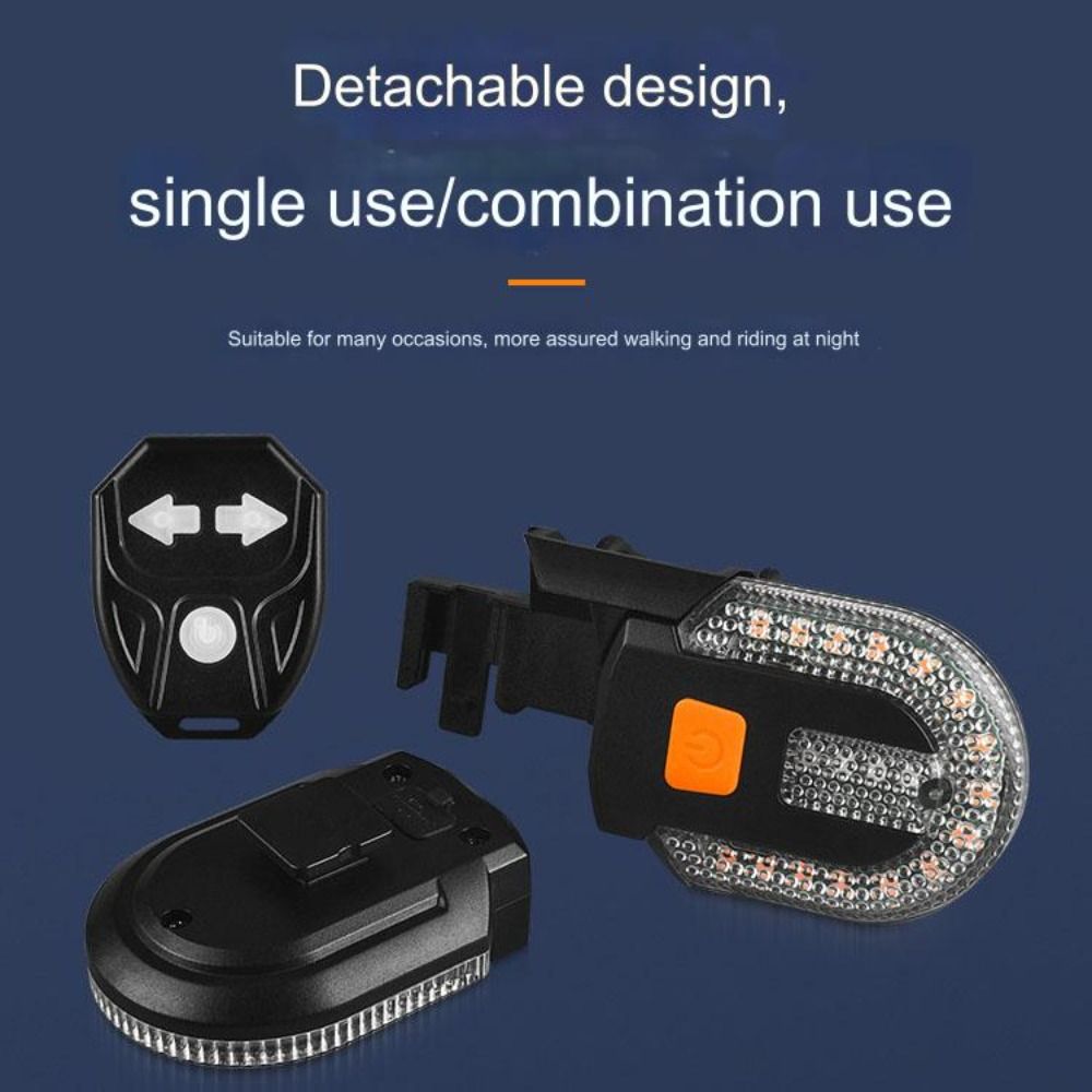ไร้สายจักรยานไฟเลี้ยวด้านหลังร - Turn Signal Bike Light Wireless Remote บทวิจารณ์และราคา
