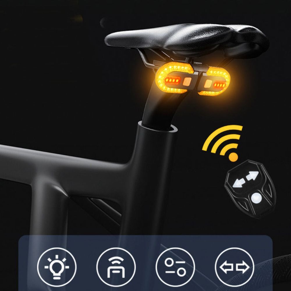 ไร้สายจักรยานไฟเลี้ยวด้านหลังร - Turn Signal Bike Light Wireless Remote บทวิจารณ์และราคา
