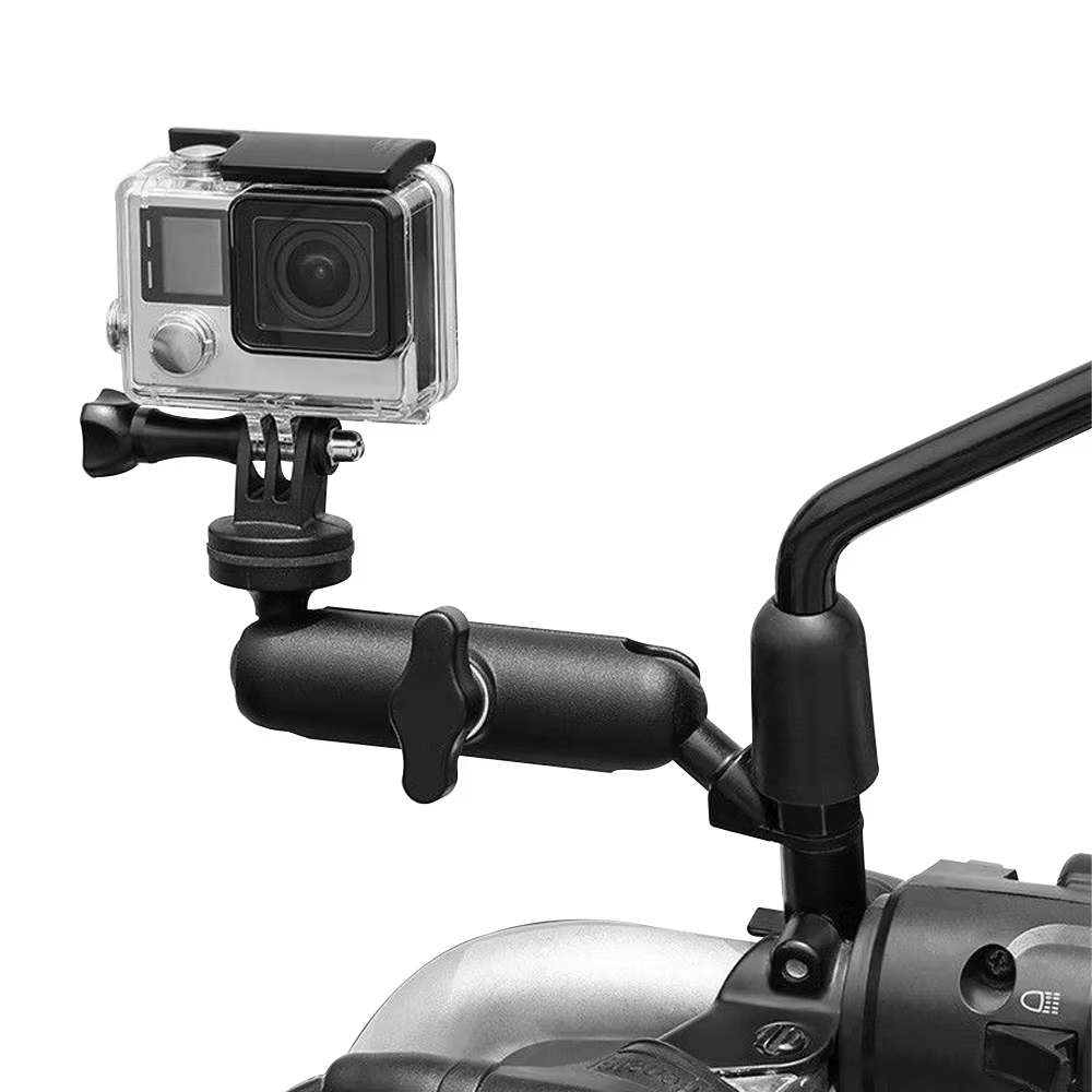 โลหะรถจักรยานยนต์จักรยานผู้ถือ - Action Camera Bike Mount Aluminum บทวิจารณ์และราคา