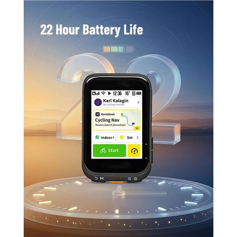 หน้าจอสีแบบสัมผัส คอมพิวเตอร์จ - Cycling Computer Gps Wireless Color Screen บทวิจารณ์และราคา
