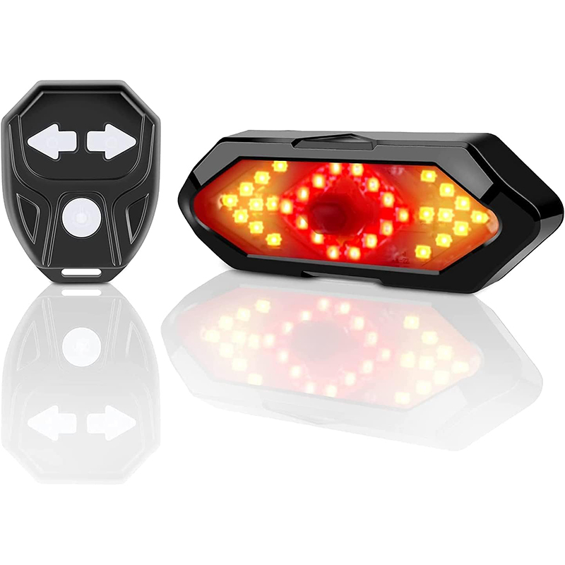 ไฟท้ายจักรยานแบบไร้สาย ไฟท้ายจ - Turn Signal Bike Light Wireless Remote บทวิจารณ์และราคา