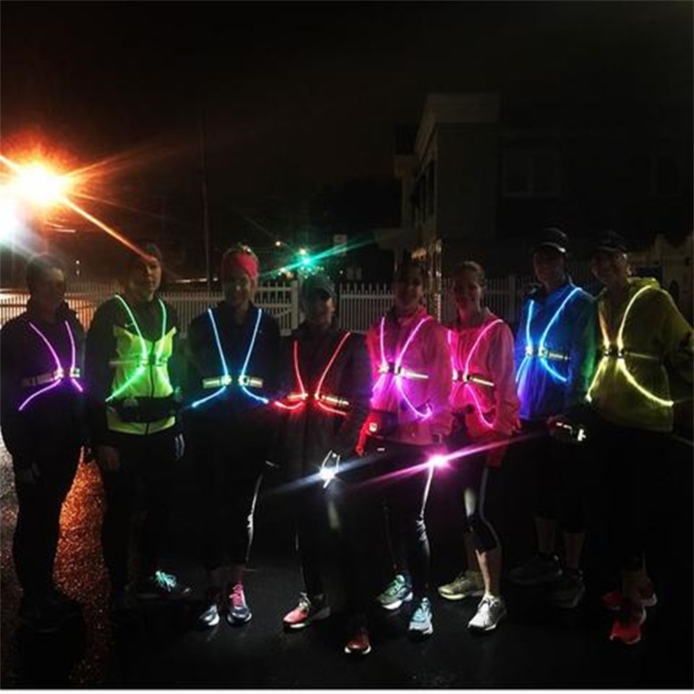 เสื้อกั๊กสะท้อนแสง LED 360 องศ - Reflective Cycling Vest High Visibility บทวิจารณ์และราคา