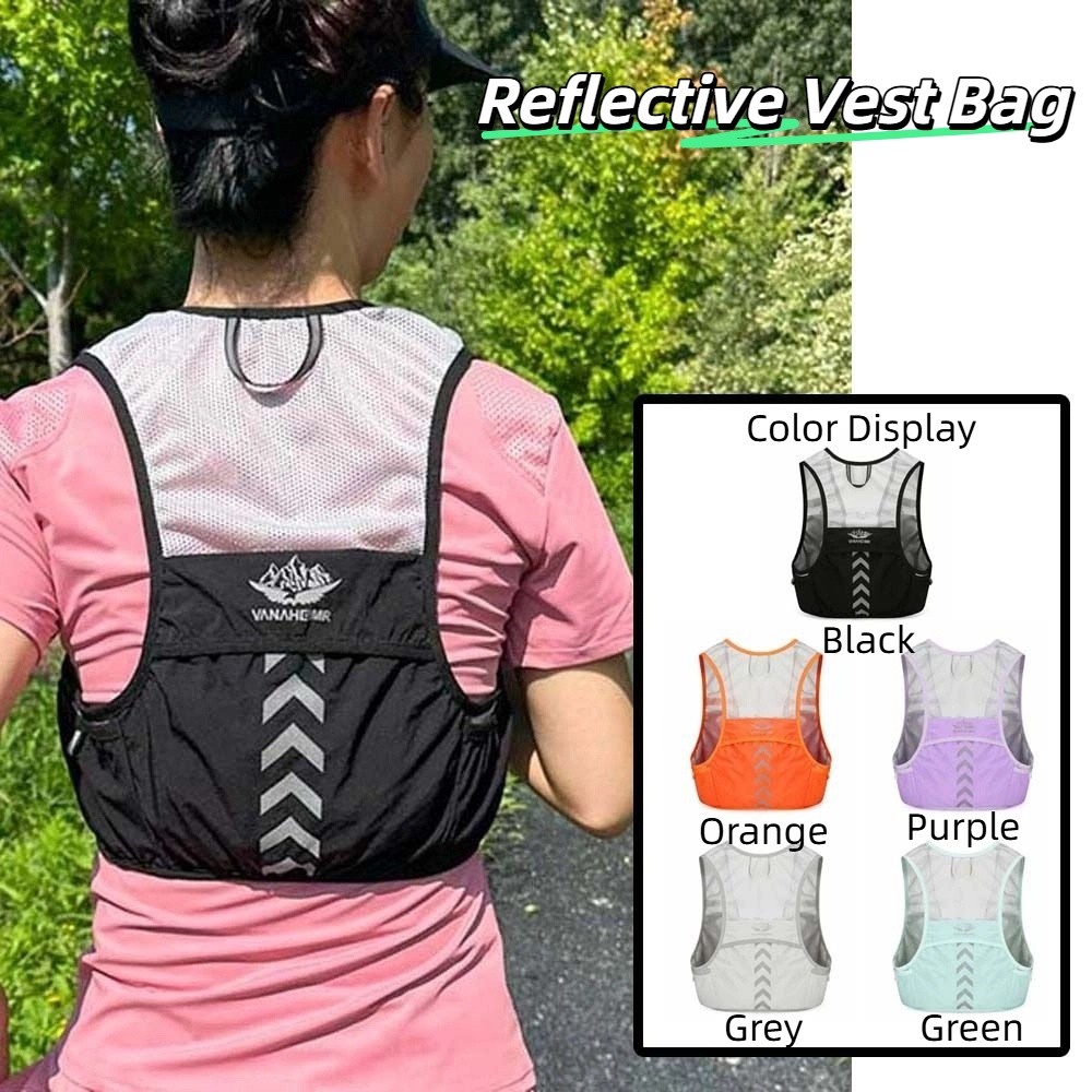 กระเป๋าสะพายแบบสะท้อนแสงมองเห็ - Reflective Cycling Vest High Visibility บทวิจารณ์และราคา