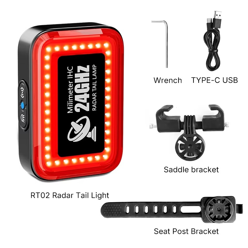 ไฟท้ายจักรยาน CYCLAMI พร้อมระบ - Cycling Radar Tail Light Rear Warning บทวิจารณ์และราคา