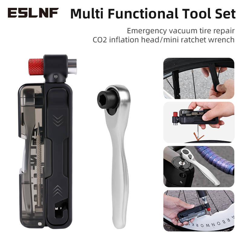 ชุดเครื่องมือซ่อมจักรยาน ประแจ - Co2 Tire Inflator Bike Repair บทวิจารณ์และราคา