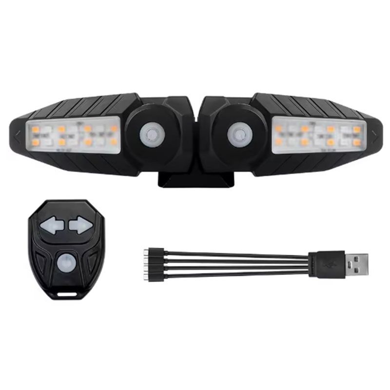 ไฟท้ายจักรยานแบบชาร์จไฟได้ CGD - Turn Signal Bike Light Wireless Remote บทวิจารณ์และราคา