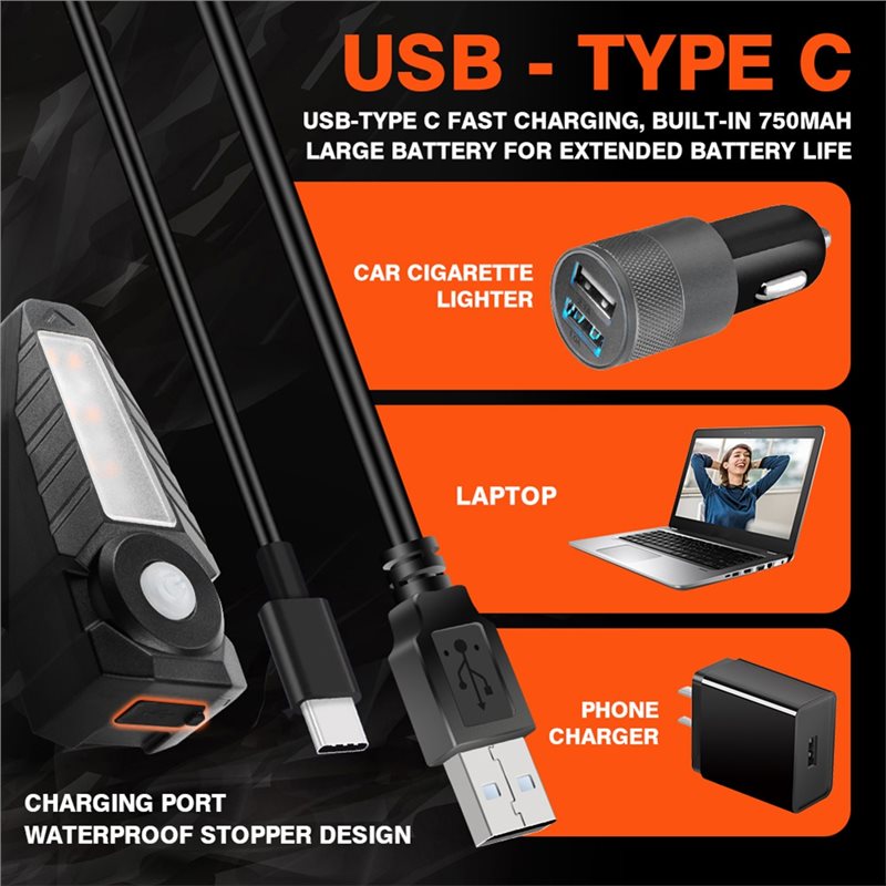 ไฟท้ายจักรยานแบบชาร์จไฟได้ CGD - Turn Signal Bike Light Wireless Remote บทวิจารณ์และราคา