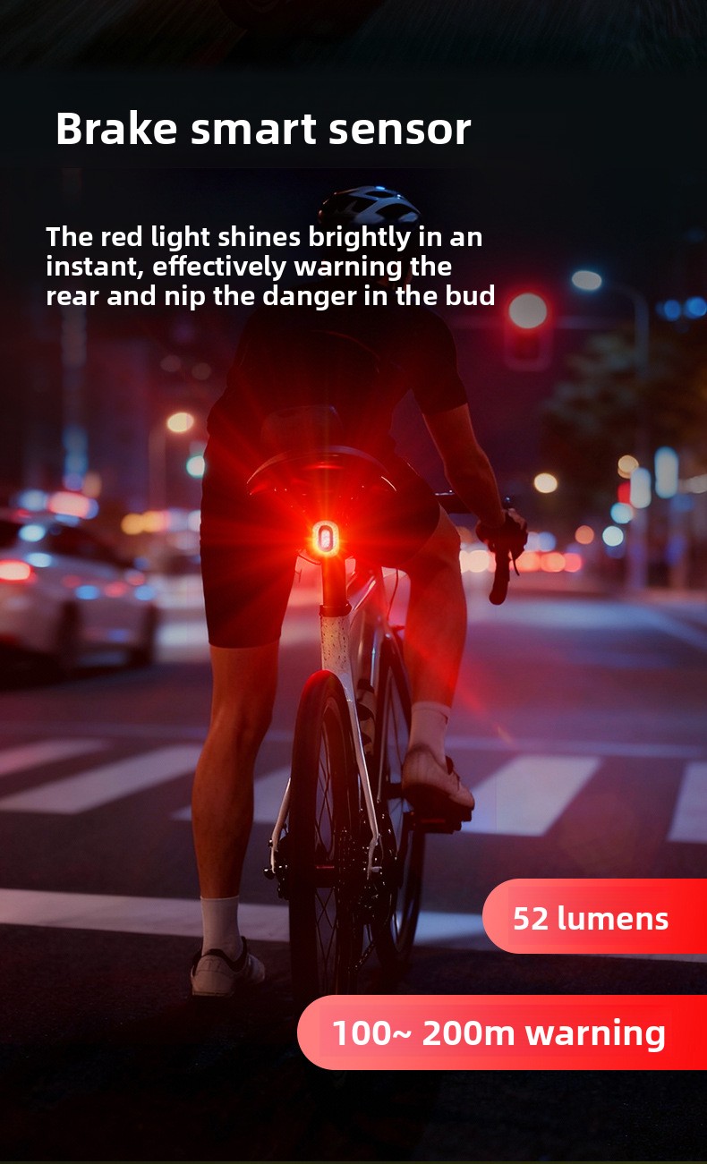 ไฟท้ายจักรยานพร้อมเซ็นเซอร์เบร - Smart Bike Brake Sensor Rear Light บทวิจารณ์และราคา