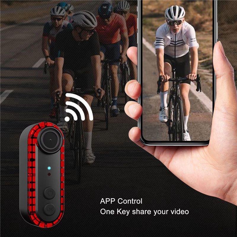 ไฟท้ายจักรยาน A99I-2X พร้อมกล้ - Bike Tail Light With Camera 1080P บทวิจารณ์และราคา