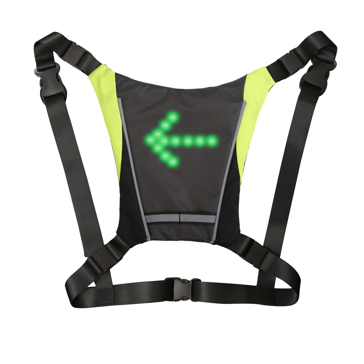 เสื้อกั๊กสะท้อนแสงพร้อมไฟ LED  - Reflective Cycling Vest High Visibility บทวิจารณ์และราคา