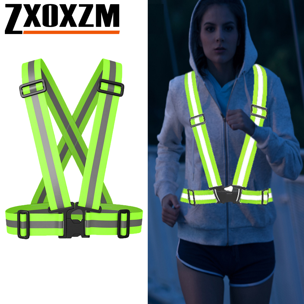 เสื้อกั๊กวิ่งกลางคืน 1 ชิ้น สะ - Reflective Cycling Vest High Visibility บทวิจารณ์และราคา