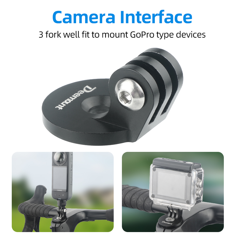 จักรยาน 28.6 มม.ชุดหูฟัง TOP E - Action Camera Bike Mount Aluminum บทวิจารณ์และราคา