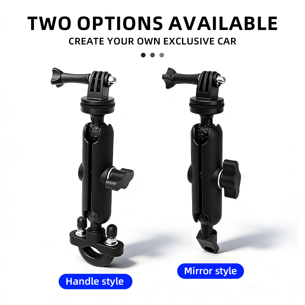 ขายึดกล้องติดจักรยานยนต์/จักรย - Action Camera Bike Mount Aluminum บทวิจารณ์และราคา